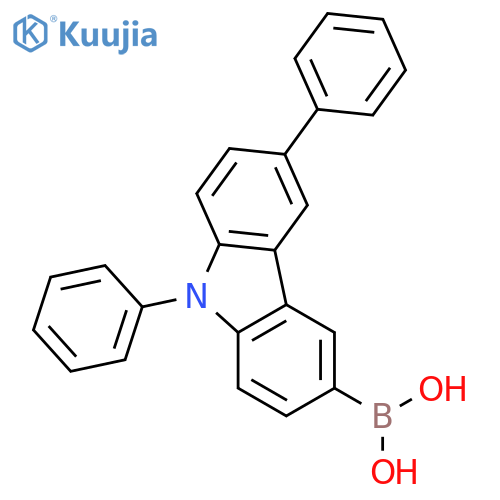 6,9-Diphenyl-9H-carbazol-3-yl-3-boronic acid structure