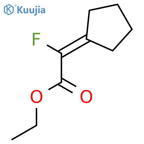 Acetic acid, cyclopentylidenefluoro-, ethyl ester structure