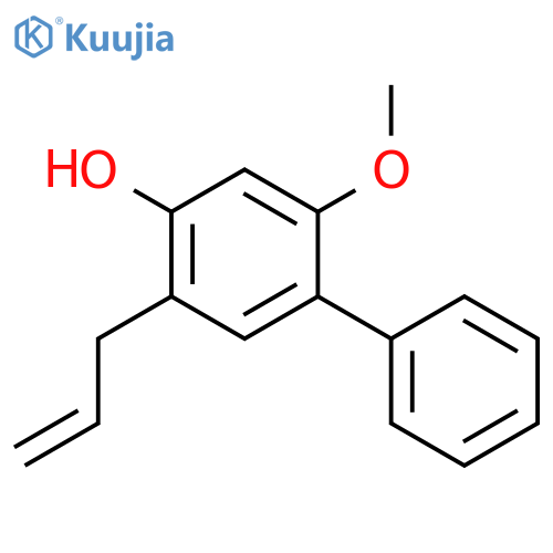 [1,1-Biphenyl]-4-ol, 2-methoxy-5-(2-propen-1-yl)- structure