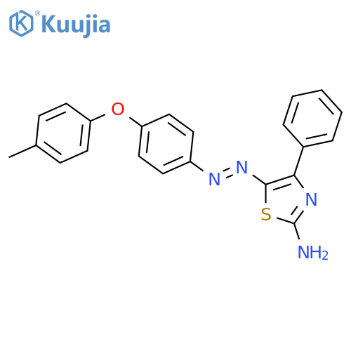 2-THIAZOLAMINE, 5-[[4-(4-METHYLPHENOXY)PHENYL]AZO]-4-PHENYL- structure