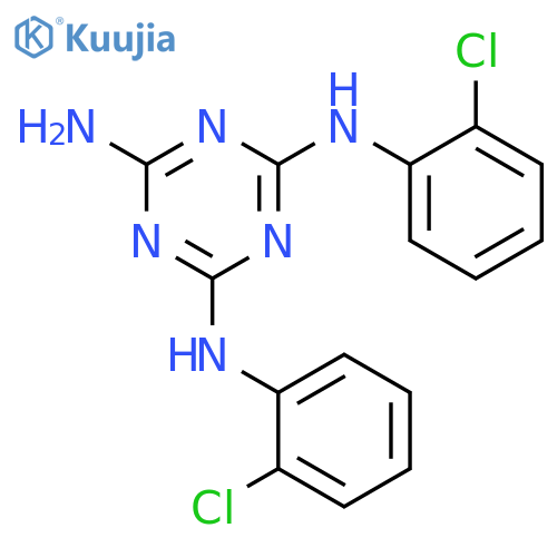 1,3,5-Triazine-2,4,6-triamine, N,N'-bis(2-chlorophenyl)- structure