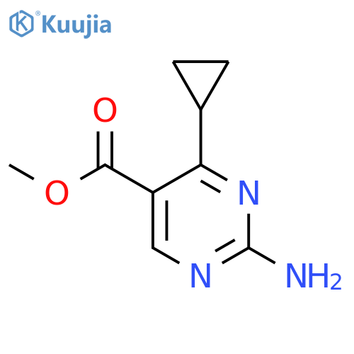 Methyl 2-amino-4-cyclopropylpyrimidine-5-carboxylate structure