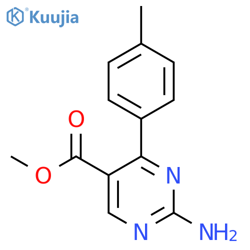 Methyl 2-amino-4-p-tolylpyrimidine-5-carboxylate structure