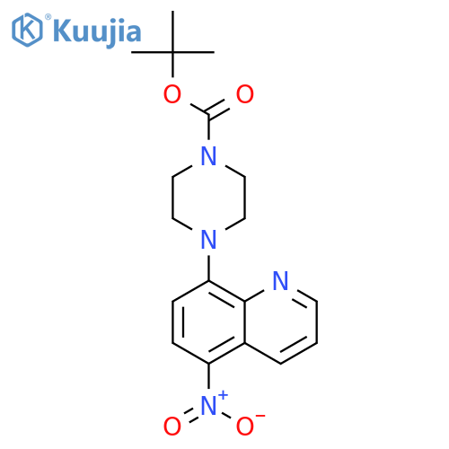 tert-Butyl 4-(5-nitroquinolin-8-yl)piperazine-1-carboxylate structure