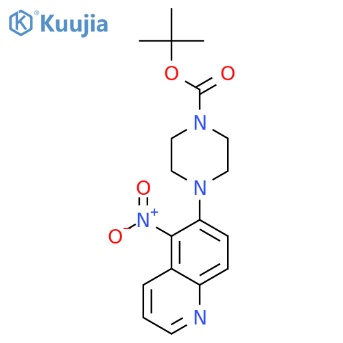 tert-Butyl 4-(5-nitroquinolin-6-yl)piperazine-1-carboxylate structure