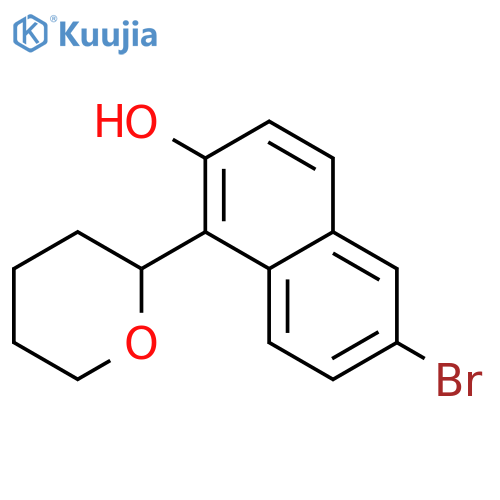 6-Bromo-1-(tetrahydropyran-2-yl)naphthalen-2-ol structure