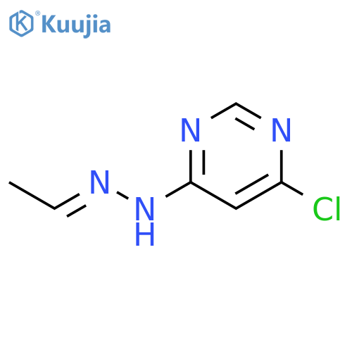 Acetaldehyde, (6-chloro-4-pyrimidinyl)hydrazone structure