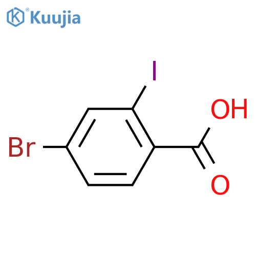 4-Bromo-2-iodo-benzoic Acid structure