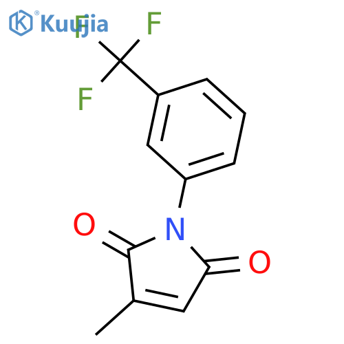 3-methyl-1-[3-(trifluoromethyl)phenyl]pyrrole-2,5-dione structure