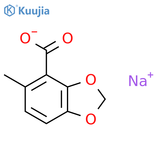 Sodium 5-methylbenzo[d][1,3]dioxole-4-carboxylate structure