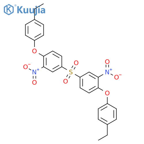 1-(4-ethylphenoxy)-4-[4-(4-ethylphenoxy)-3-nitrophenyl]sulfonyl-2-nitrobenzene structure
