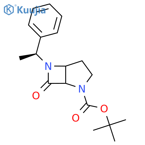 tert-Butyl 6-Oxo-7-(1S)-1-phenylethyl-4,7-diazabicyclo3.2.0heptane-4-carboxylate structure
