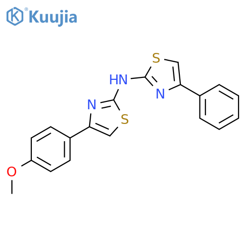 2-Thiazolamine, 4-(4-methoxyphenyl)-N-(4-phenyl-2-thiazolyl)- structure