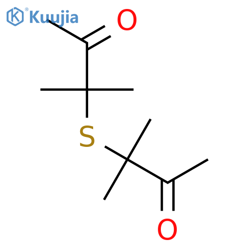 2-Butanone, 3,3'-thiobis[3-methyl- structure