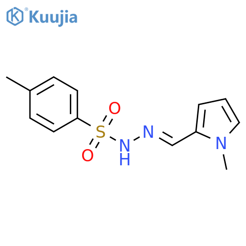 Benzenesulfonic acid, 4-methyl-, [(1-methyl-1H-pyrrol-2-yl)methylene]hydrazide structure