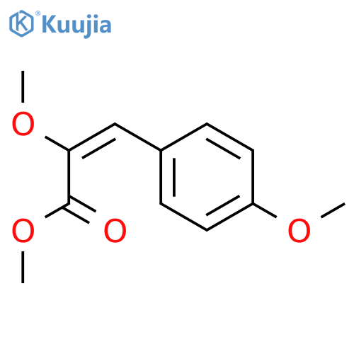 methyl 2-methoxy-3-(4-methoxyphenyl)prop-2-enoate structure