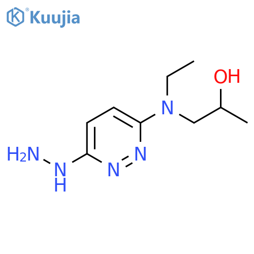 1-[ethyl-(6-hydrazinylpyridazin-3-yl)amino]propan-2-ol structure