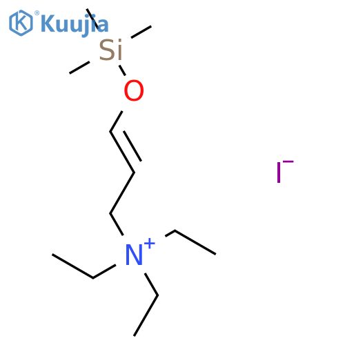 2-Propen-1-aminium, N,N,N-triethyl-3-[(trimethylsilyl)oxy]-, iodide, (E)- structure