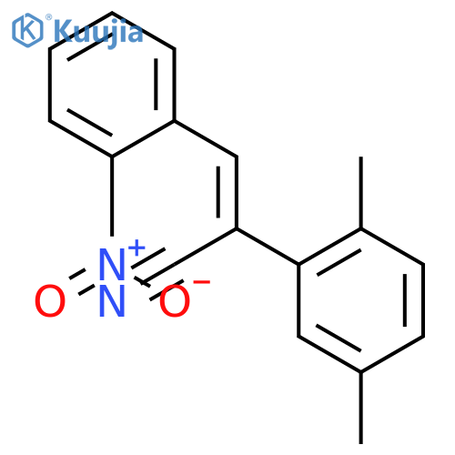 Benzeneacetonitrile,2,5-dimethyl-a-[(2-nitrophenyl)methylene]- structure