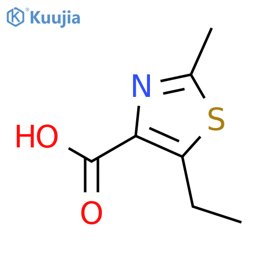 5-ethyl-2-methyl-1,3-thiazole-4-carboxylic acid structure
