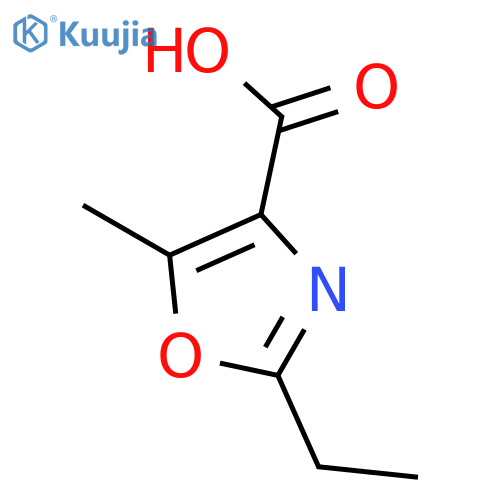 2-Ethyl-5-methyl-1,3-oxazole-4-carboxylic Acid structure