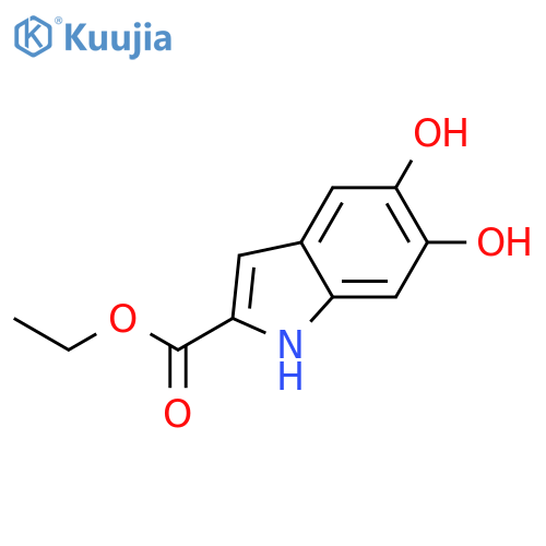 1H-Indole-2-carboxylic acid, 5,6-dihydroxy-, ethyl ester structure
