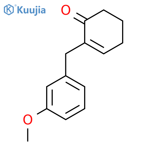 2-Cyclohexen-1-one, 2-[(3-methoxyphenyl)methyl]- structure