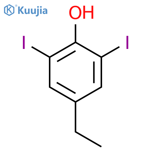 4-ethyl-2,6-diiodophenol structure