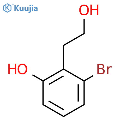 3-bromo-2-(2-hydroxyethyl)phenol structure