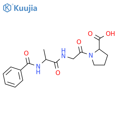 L-Proline,1-[N-(N-benzoyl-L-alanyl)glycyl]-, labeled with tritium (9CI) structure