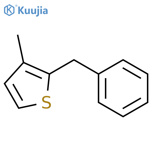 Thiophene, 3-methyl-2-(phenylmethyl)- structure