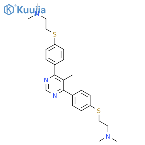 Ethanamine,2,2'-[(5-methyl-4,6-pyrimidinediyl)bis(4,1-phenylenethio)]bis[N,N-dimethyl-(9CI) structure
