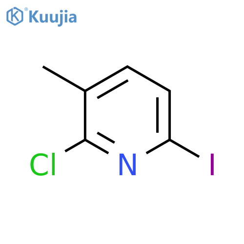 2-Chloro-6-iodo-3-methylpyridine structure