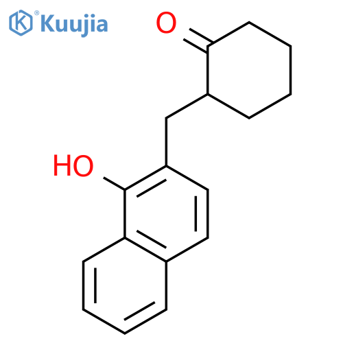 2-[(1-hydroxynaphthalen-2-yl)methyl]cyclohexan-1-one structure