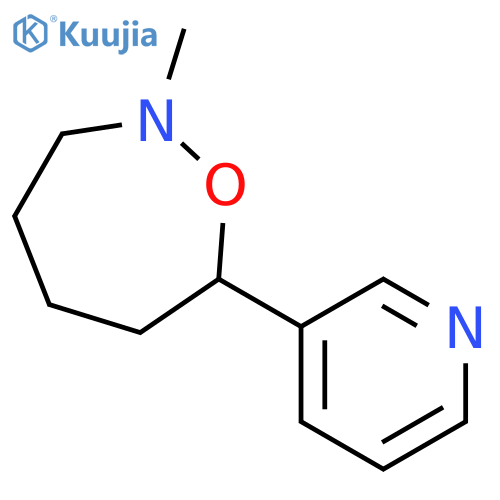 2,3,4,5,6,7-Hexahydro-2-methyl-7-(3-pyridyl)-1,2-oxazepine structure