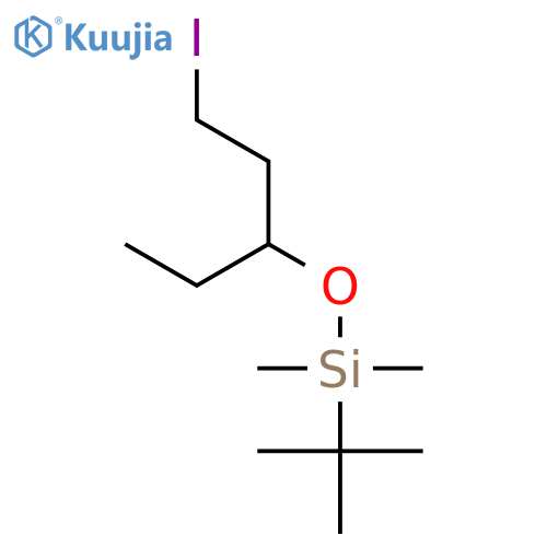 Silane, (1,1-dimethylethyl)(1-ethyl-3-iodopropoxy)dimethyl- structure
