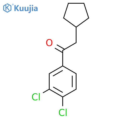 2-Cyclopentyl-1-(3,4-dichlorophenyl)ethanone structure