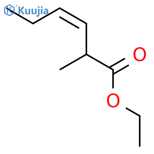 3-Hexenoic acid, 2-methyl-, ethyl ester, (Z)- structure