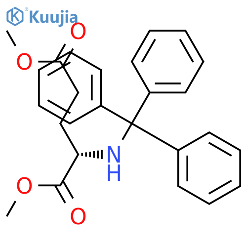 L-Glutamic acid, N-(triphenylmethyl)-, dimethyl ester structure