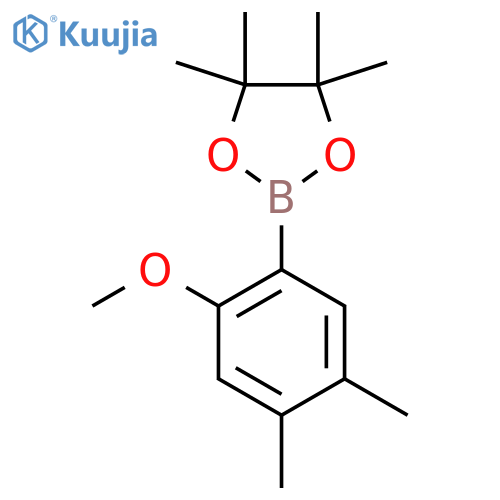 2-(2-Methoxy-4,5-dimethylphenyl)-4,4,5,5-tetramethyl-1,3,2-dioxaborolane structure