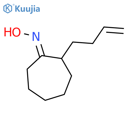 Cycloheptanone, 2-(3-butenyl)-, oxime structure