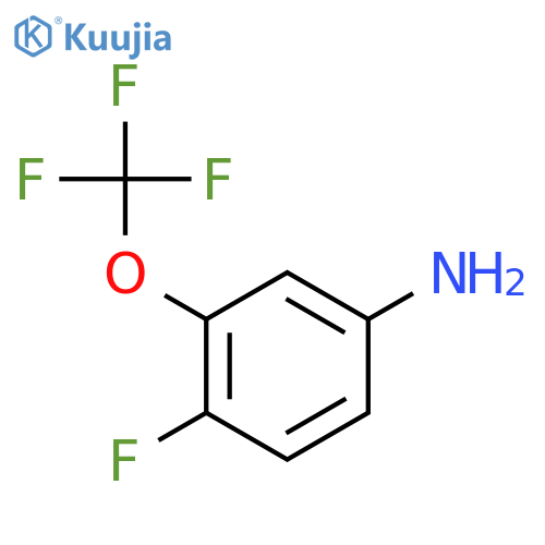 4-Fluoro-3-(trifluoromethoxy)aniline structure