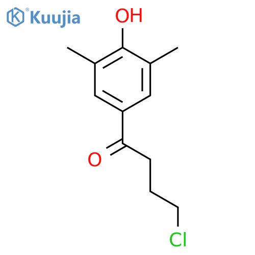 1-Butanone, 4-chloro-1-(4-hydroxy-3,5-dimethylphenyl)- structure