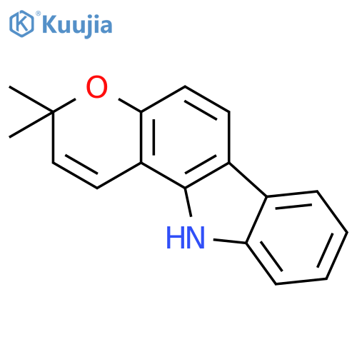 Pyrano[3,2-a]carbazole, 3,11-dihydro-3,3-dimethyl- structure
