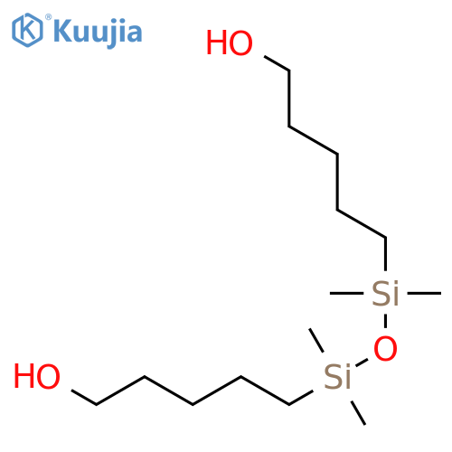1-Pentanol, 5,5'-(1,1,3,3-tetramethyl-1,3-disiloxanediyl)bis- structure