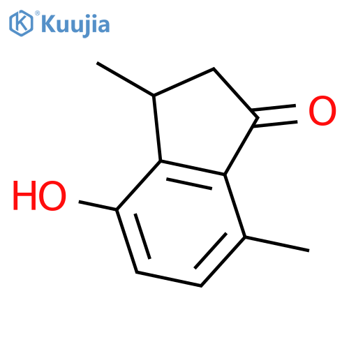 1H-Inden-1-one, 2,3-dihydro-4-hydroxy-3,7-dimethyl-, (±)- structure