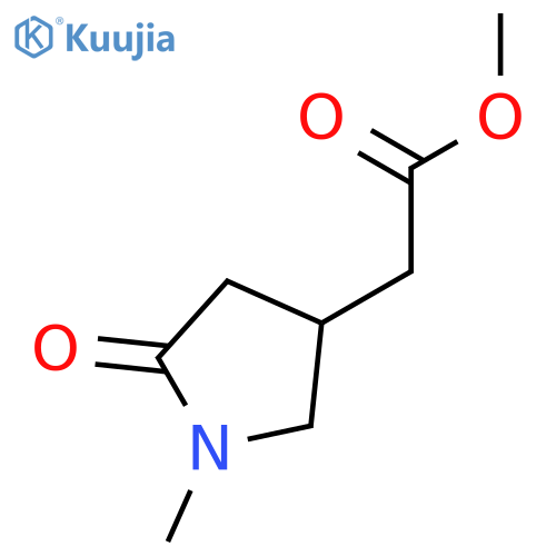 1-methyl-5-oxo-3-Pyrrolidineacetic acid methyl ester structure
