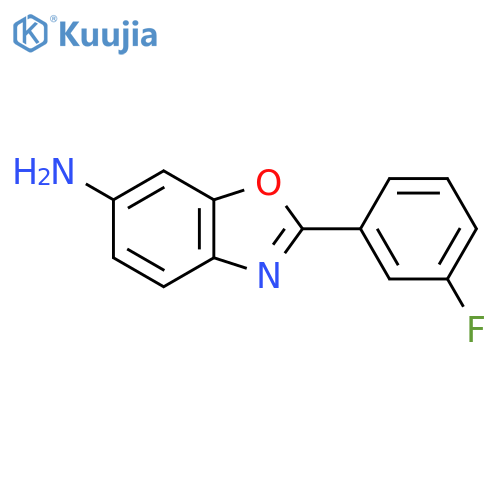 2-(3-Fluorophenyl)-1,3-benzoxazol-6-amine structure