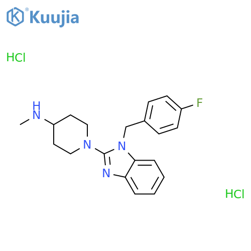 1-1-(4-Fluorophenyl)methyl-1H-benzimidazol-2-yl-N-methyl-4-piperidinamine Dihydrochloride structure