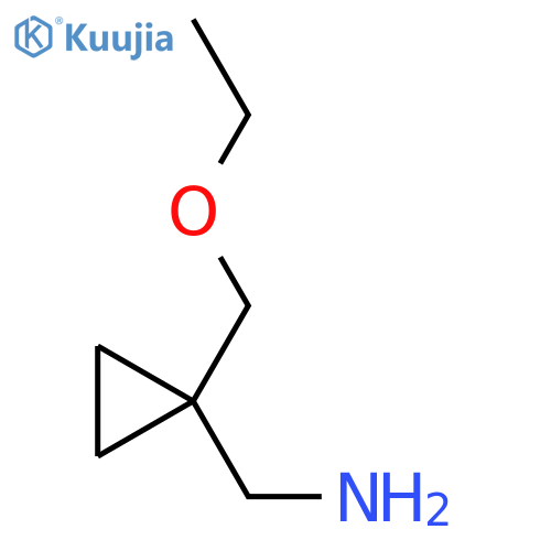 (1-(ethoxymethyl)cyclopropyl)methanamine structure